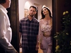 デカ尻, フェラチオ, 茶髪の, バック, ダブル開発, 手コキする, 淫乱熟女, 三人