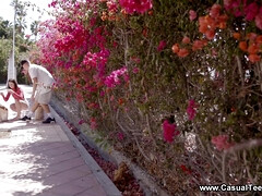 最高, フェラチオ, 茶髪の, エロティック, ヨーロピアン, 自然山雀, オーガズム, 馬乗り