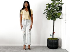 Arsch, Schwarz, Blasen, Braunhaarige, Hundestellung, Handjob, Entkleiden, Jungendliche (18+)