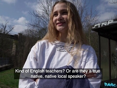 Kont, Blond, Pijpbeurt, Lul, Buiten, Russisch, Rok, Tieten likken