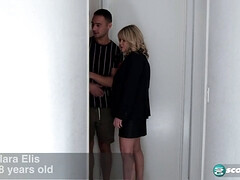 デカパイ, ブロンド, 巨乳な, 顔射, 淫乱熟女, 自然山雀, ゴックンする, ティーン