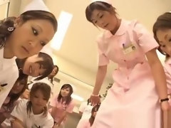 Real asian nurses enjoy intercourse on top part1