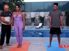 Grosser arsch, Grosse titten, Blasen, Braunhaarige, Hardcore, Mexikanisch, Milf, Spanisch