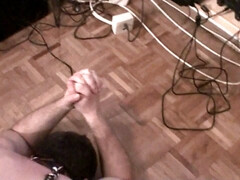 Pijpbeurt, Man die toekijkt, Sperma shot, Lul, Dominante vrouw, Fetisj, Handbeurt, Hardcore