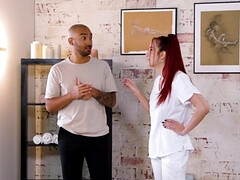 Blasen, Kehlenfick, Behaart, Handjob, Küssen, Massage, Öl, Realität
