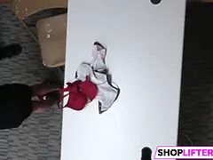 Sexy Teen Shoplifter Became Very Cooperative