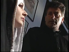 アナル, お尻, 古典, 中出し, イタリア人, 尼, 三人, ヴィンテージ