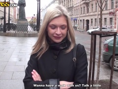 Анальный секс, Блондинки, Сперма на лице, Каблуки, Белье, На публике, Чулки, Тату