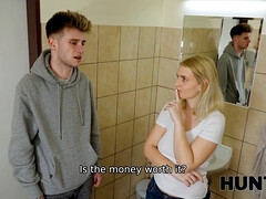 Blondine, Gehörnter ehemann, Schmutzig, Hd, Pov, Muschi, Rasiert, Toilette