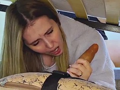 Stepson fucks his stepmom in the ass and she seems to like it