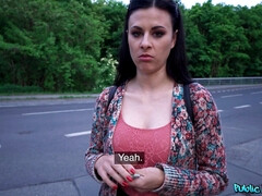 Americano, Culo, Tetas grandes, Mamada, Morena, Corridas faciales, Al aire libre, Público