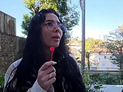 Enthousiasteling, Bruinharig, Stel, Hd, Latijnse vrouw, Lesbisch, Tiener, Uniformpje