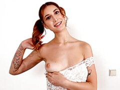 Astonishing angel with big boobs Iris Kiss likes oral sex