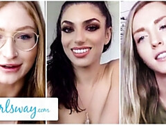Blonde, Brunette brune, Doigter, Hard, Seins naturels, Chatte, Plan cul à trois, Nénés