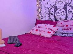 Nana, Brunette brune, Gode, Fille latino, Léchez, Public, Chevaucher, Adolescente