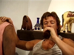 Blondine, Besamung, Sperma im mund, Schwanz, Doppelpenetration, Schlampe, Flotter dreier, Vintage