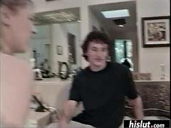 Anal, Rubia, Mamada, Morena, Corridas, Corridas faciales, Seducido, Trio