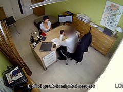 Beauté, Brunette brune, Femme couguar, Queue, Mère que j'aimerais baiser, Argent, Bureau, Suçant