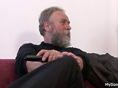 Tromperie, Tchèque, Papa, Hd, Petite femme, Criant, Adolescente, Nénés