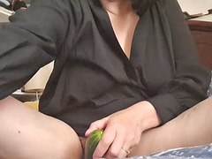 デカチン, デカパイ, 黒人, ディルド, 黒人, 毛深い, 熟年, 妻