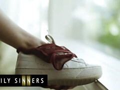 Blonde, Sucer une bite, En levrette, Famille, Léchez, Chatte, Nénés