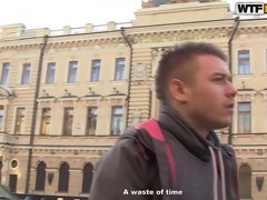 ブロンド, 顔射, お金, 穴開きパンティ, タトゥー, 三人