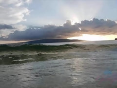 Leie, Strand, Fingern, Freundin, Behaart, Orgasmus, Pov, Muschi