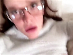 Sperma shot, Lul, Hondjeshouding, Brillen, Huisgemaakt, Gezichtspunt, Taboe, Tiener