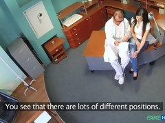 フェラチオ, カップル, 医者, 指いじり, 手コキする, 看護婦, オマンコ, のぞき