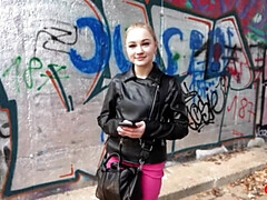 デカチン, ブロンド, 顔射, ドイツ人, Hd, 小柄, 恥ずかしがりや, ティーン