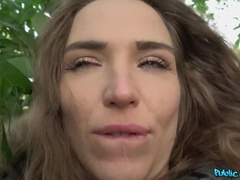 Party babe fucks by the lake