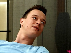 Blond, Pijpbeurt, Stel, Sperma in gezicht, Voeten, Vriendin, Natuurlijke tieten, Trio