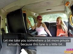 Auto, Lesbisch, Likken, Buiten, Kut duiken