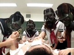 Asiatisch, Blasen, Cfnm, Hochschule, Spermaladung, Handjob, Hardcore, Japanische massage