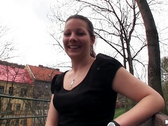 Kont, Grote mammen, Pijpbeurt, Bruinharig, Tsjechisch, Vingeren, Natuurlijke tieten, Gezichtspunt