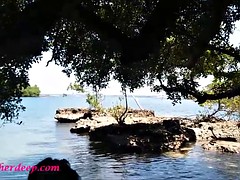 teen heather goes atving in paradise and gets huge throatpie