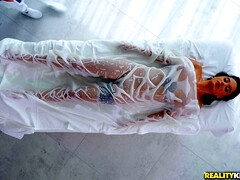 Cul, Sucer une bite, Queue, Européenne, Massage, Huilée, Nénés, Mouillée