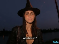 Hot Witch Bends Over for Cash