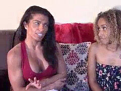 素人, 黒人, ラティーナ, 淫乱熟女, オーガズム, ペニスバンド, 禁句, おもちゃ