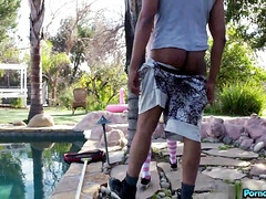 Zwart, Pijpbeurt, Lul, Hardcore, Roodharige vrouw, Mager, Tiener, Tieten likken