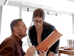 In den arsch, Arsch, Tussi, Grosse titten, Blasen, Braunhaarige, Familie, Hardcore