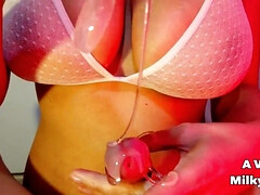 Leie, Grosse titten, Braunhaarige, Spermaladung, Extrem, Handjob, Riesig, Titten