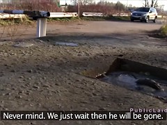 Amateur, Blonde, Tchèque, De plein air, Public