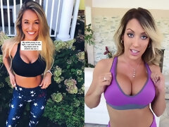 お尻, デカチン, 茶髪の, 気狂い, エロティック, ティーン, 三人, オッパイの