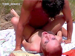 Anal, Tir de sperme, Français, De plein air