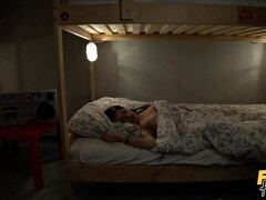 お尻, 美女, デカ尻, デカパイ, フェラチオ, ハードコア, 三人, オッパイの