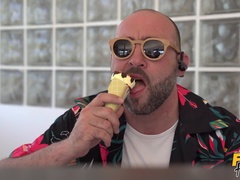 Rubia, Coche, Polla, Estilo perrito, Europeo, Lamidas, Perforación, Coño