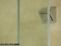 Stellung 69, Blondine, Kehlenfick, Handjob, Küssen, Öl, Realität, Dusche