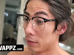 Swappz - hot stepsisters Alex Coal and Kenna James pound their nerdy stepbros