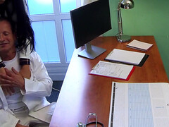 Amateur, Médecin, Doigter, Léchez, Bureau, Culottes ou slips, Chatte, Uniforme